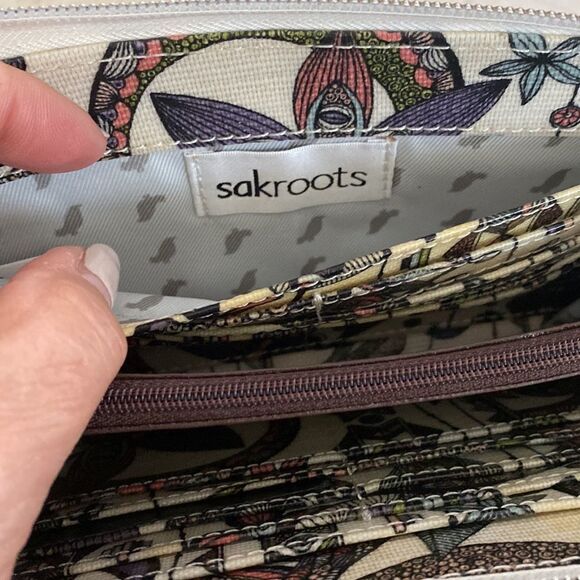 Sakroots Geometric Spirit Desert Owl Smartphone Crossbody Purse - Picture 12 of 16